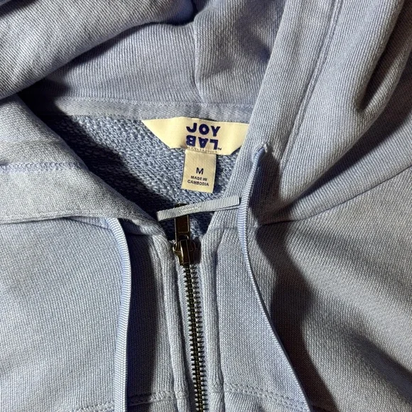 JoyLab Light Blue Casual Hoodie and short set - Picture 2 of 7